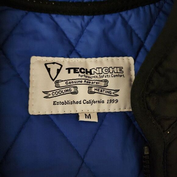 Vintage 90s TechNiche Cooling Heating Quilted Vest Hyperkewl M Black - Picture 9 of 11